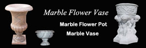 Marble vase pot