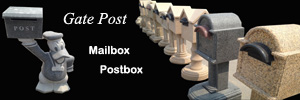 gate post mailbox postbox