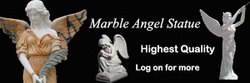 Marble angel statue